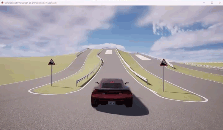 Simulate Vehicle Dynamics in ZalaZONE Automotive Proving Ground 3D Scene