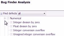 Identify software defects via static analysis using Polyspace Bug Finder.